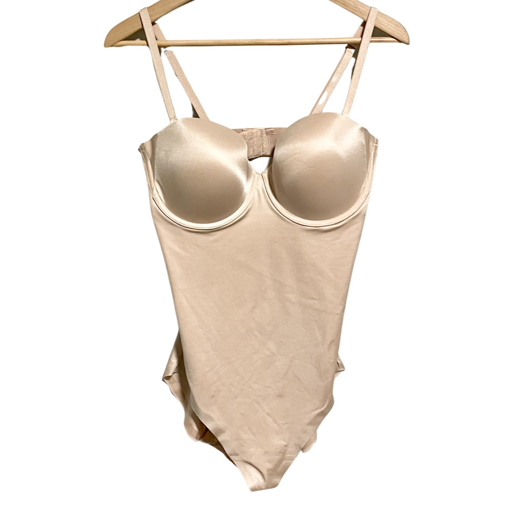 SPANX Suit Your Fancy Cupped Shapewear Panty Bodysuit Size XL